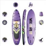 Deska SUP Pompowana WEECONACO 320x82x15,5CM 170KG AKCESORIA - obrazek 4